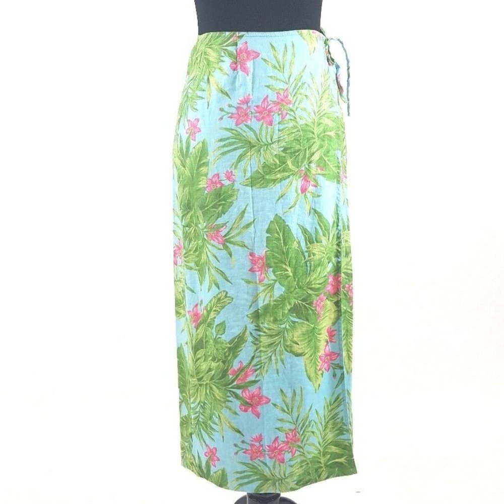 Jones New York Sport Petite Linen Wrap Skirt